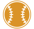 icon baseball, yellow