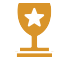 icon trophy, yellow