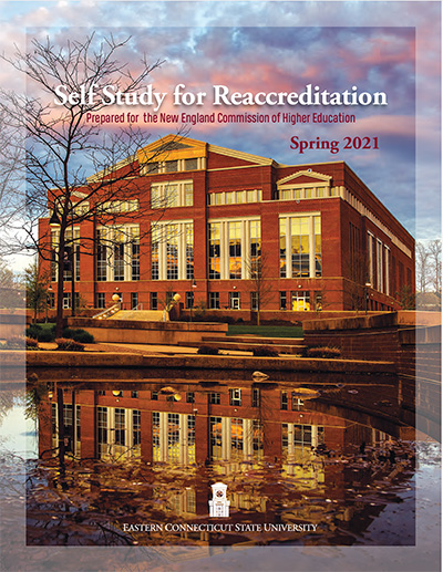 photo of the cover for the Self Study for Reaccreditation file