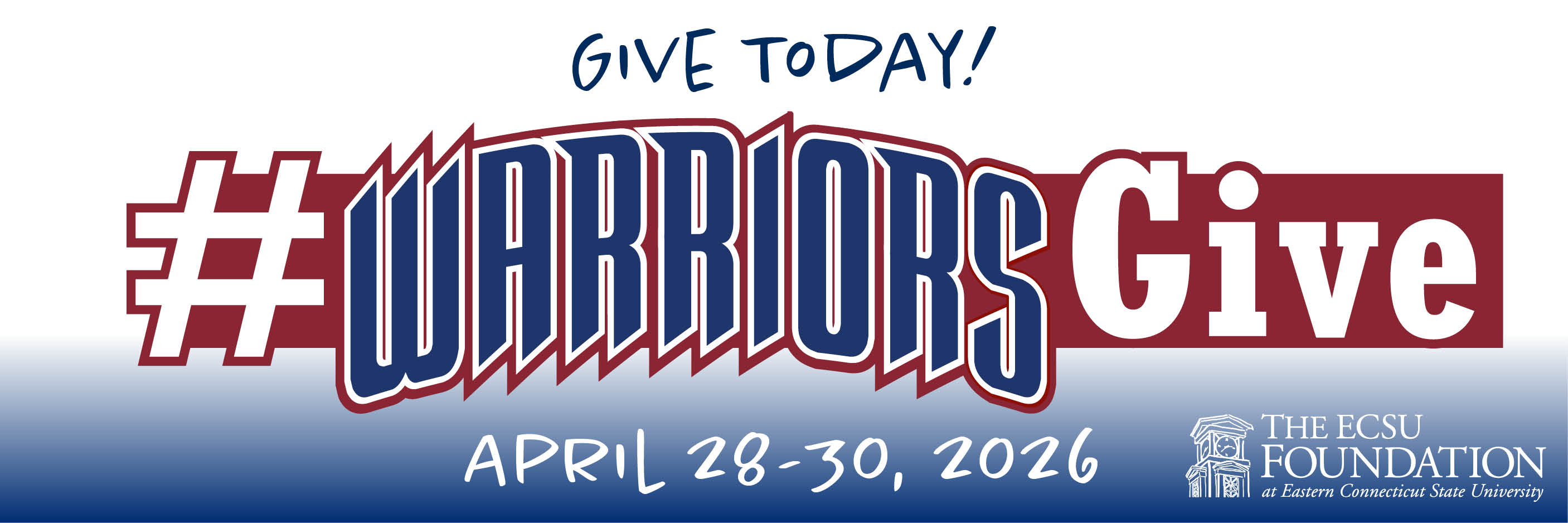 Give today! #warriorsgive - April 28-30, 2026