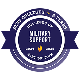 Colleges of Distinction 2024-25 - Military Support (5 years)