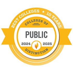 Colleges of Distinction 2024-25 - Public (10 years)
