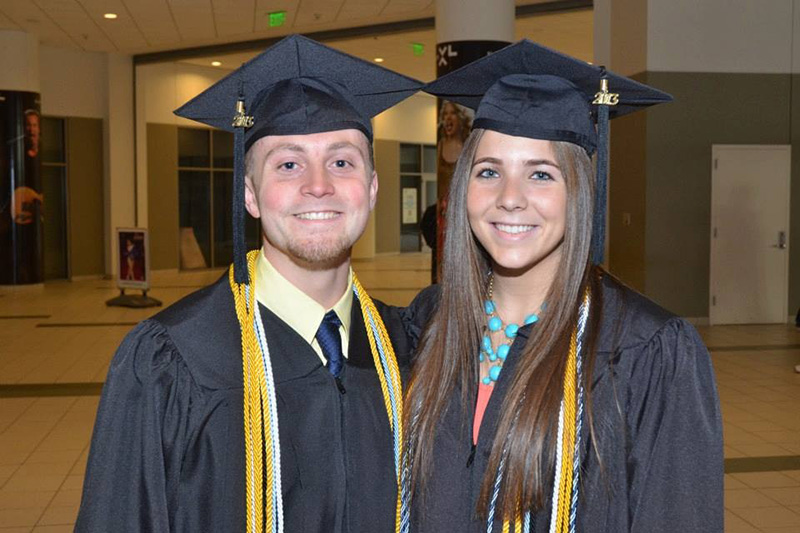 The Balestraccis at their graduation