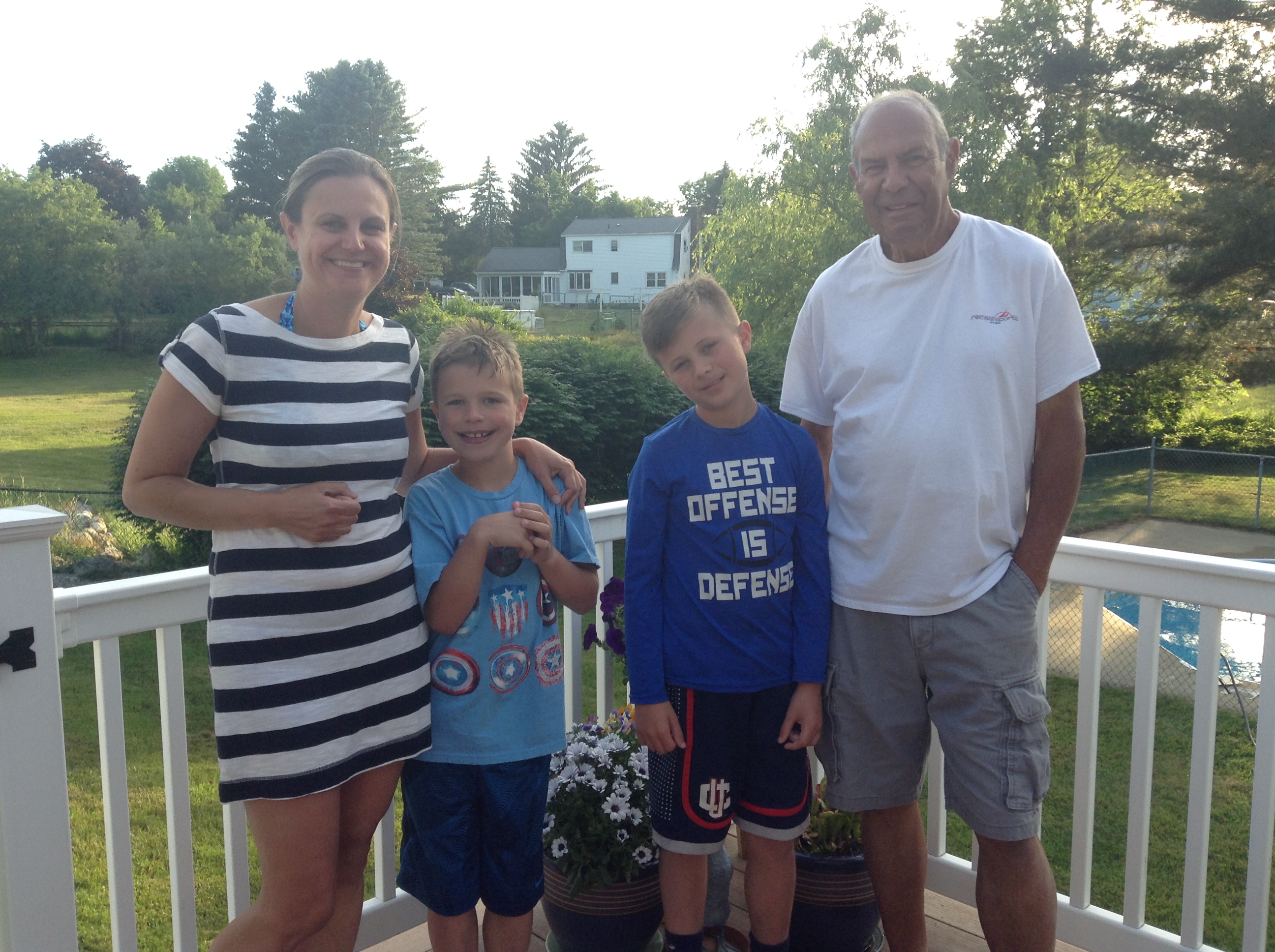 Mark Anthony with his daughter and grandsons