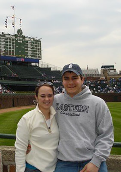 The Dukettes at a baseball field