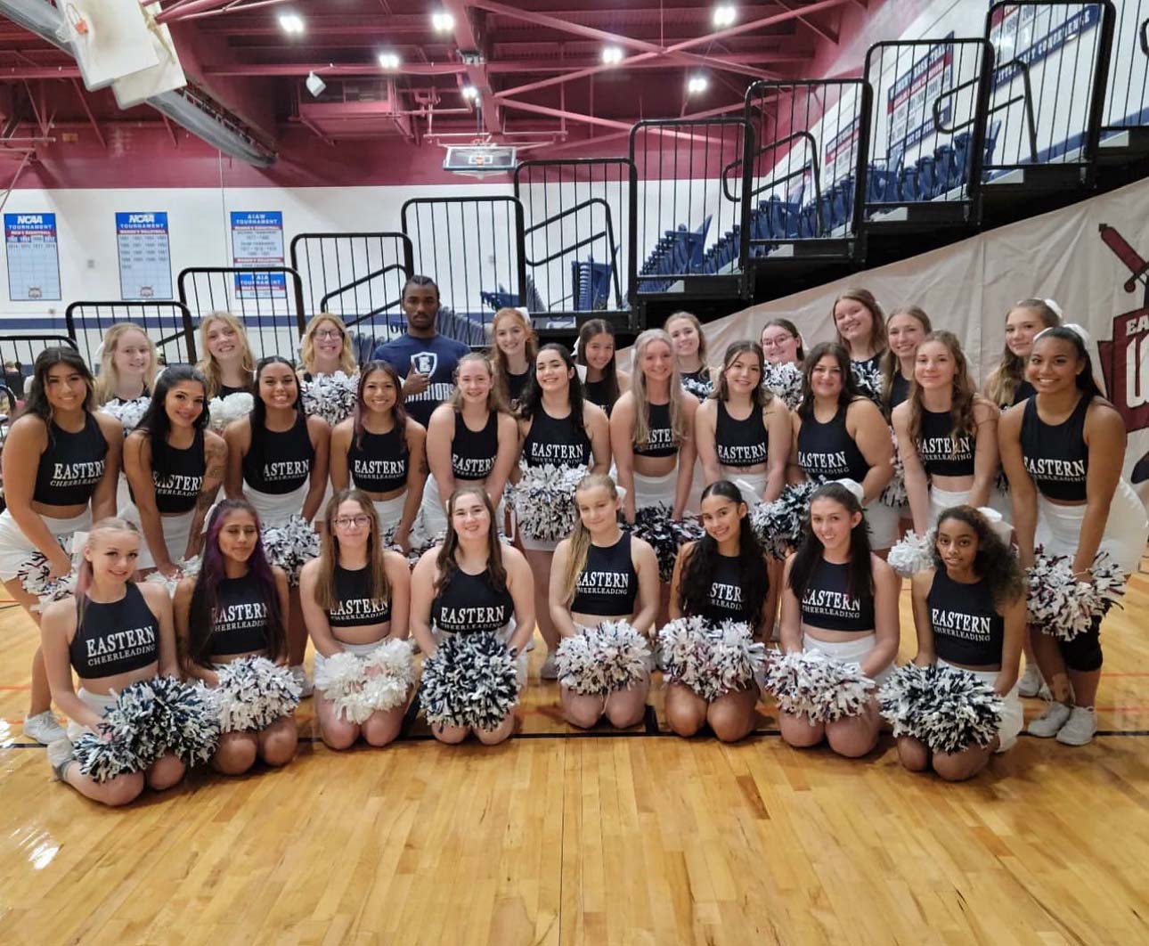 student cheerleaders posing for photo