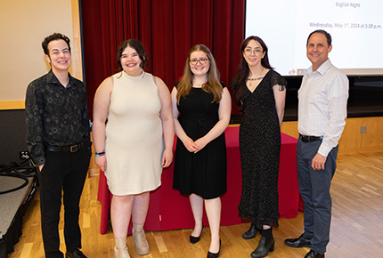 english majors speaking at forum