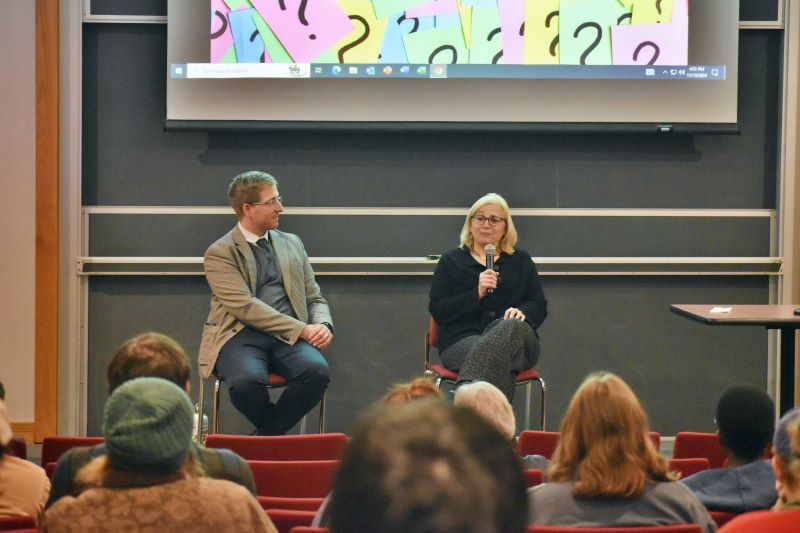 Professor Tom Balcerski and Professor Nicole Krassas