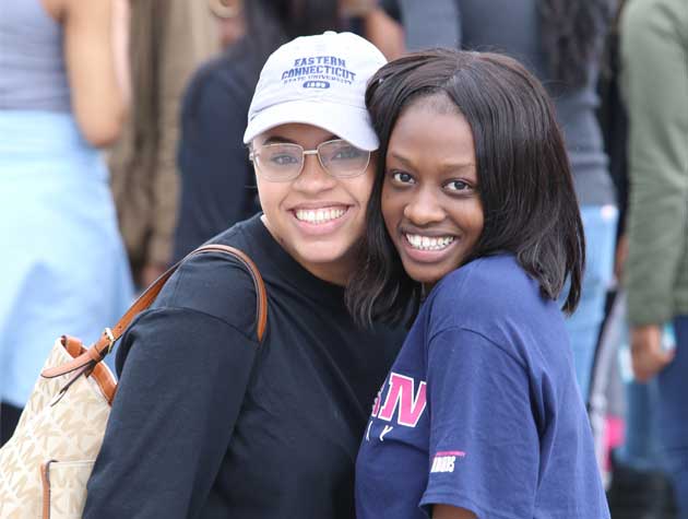 two students posing for photo